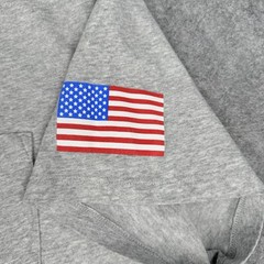 Vineyard Vines Whale Mens Grey Shirt 1XB Patriotic USA Pocket Red White Blue