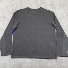 APT. 9 Men’s XL Premier Flex Long Sleeve Shirt Texture Knit TShirt Dark Gray NEW