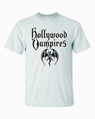 HOLLYWOOD VAMPIRES T-SHIRT / ALICE COOPER DEPP BEATLES RELATED ROCK