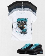 Shirt to match Black Chrome Gamma Blue Max 95 OG Sneaker Sneakerhead Streetwear