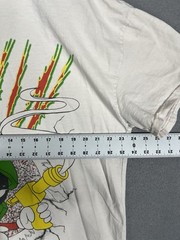 American Thrift Looney Tunes Marvin the Martian Graphic T-Shirt Mens M Cream