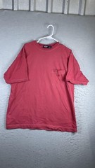 Dockers Shirt Mens Large Red Pocket Tee 100% Cotton Logo Crewneck Casual