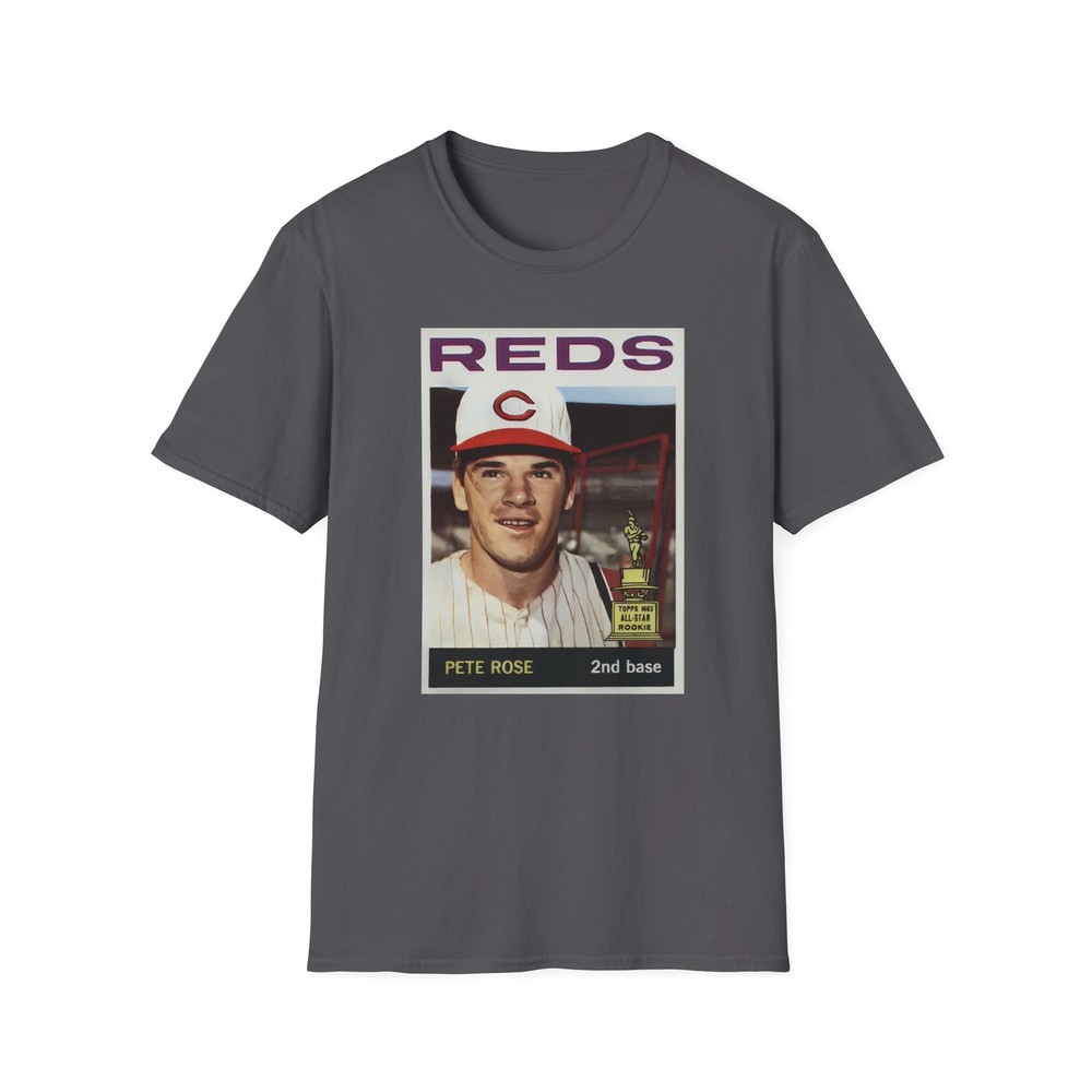 Pete Rose Rookie All Star Vintage T-Shirt, 1964 Baseball Card #125 – Unisex Gift