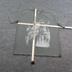 OTAKU Shirt Mens 3XL Gray Solo Leveling Graphic Studded Distressed Tee NWOT