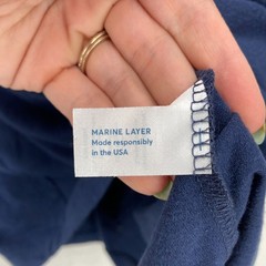Marine Layer Graphic T-Shirt Mens 2XL Blue Recycled Sustainable Nautical Preppy