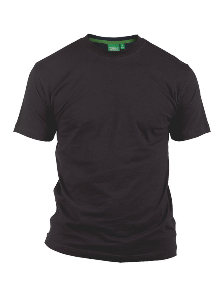 D555 Duke Big Mens Plain Cotton Crew Neck T-Shirt 2XL 3XL XL 5XL 6X 7XL 8XL 10X