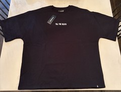 Till The Death Men’s Rambo Oversized Elbow Sleeve Tee Black Size XL Pump Cover