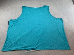 Xersion Big & Tall Tank Top T-shirt Mens 6XL Teal Blue Soft Stretch Comfortable