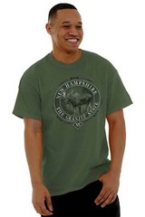 Vintage New Hampshire Granite State NH Moose Womens or Mens Crewneck T Shirt Tee