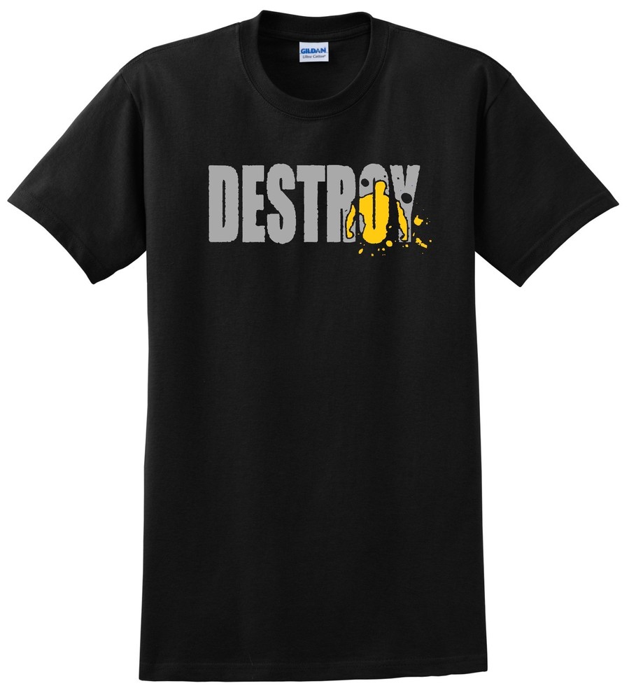 DESTROY SHIRT GYM WORKOUT MOTIVATION CROSSFIT WEIGHT TRAINING FITNESS