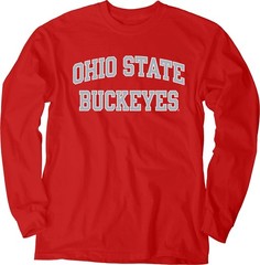 Blue 84 Mens Ohio State Buckeyes Long Sleeve T-Shirt Arched Team Color Team