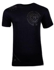 AMERICAN FIGHTER Men’s T-Shirt AVERETT Black Athletic Biker MMA S-4XL