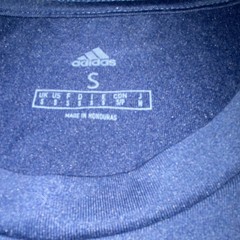 adidas Navy Blue Jersey Graphic Logo Short Sleeve Crew Neck Men’s T-Shirt Size S