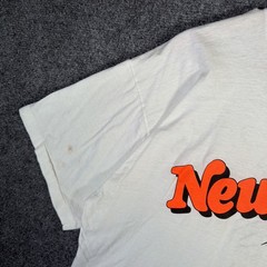 Vintage Newport Shirt Mens XL White 90s Cig Promo Marlboro Retro Neon Parody