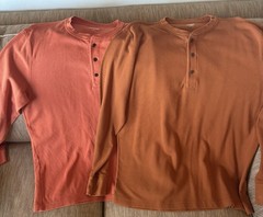 Lands’ End Henleys (NEW/NEVER WORN) L/T + XL/T
