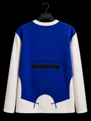 Sample FUMITO GANRYU Blue Scuba Waterproof Neoprene Long Sleeve Shirt 8 Fits S