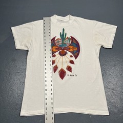 Vintage 90s Fort Worth Texas Single Stitch Tshirt White Medium Desert VTG USA