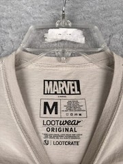 Thanos Marvel Shirt Men Medium Gray 100% Cotton Crew Neck Short Sleeve LootCrate