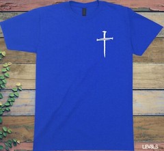 3 NAILS CROSS T SHIRT CHRISTIAN CROSS JESUS SAVES GOD IS GOOD