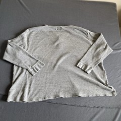 The Foundry Supply Co Men’s Henley 4XL Gray Waffle Knit 100% Cotton Long Sleeve