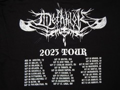 Metalocalypse DETHKLOK 2023 concert tour black t shirt men’s size 2XL