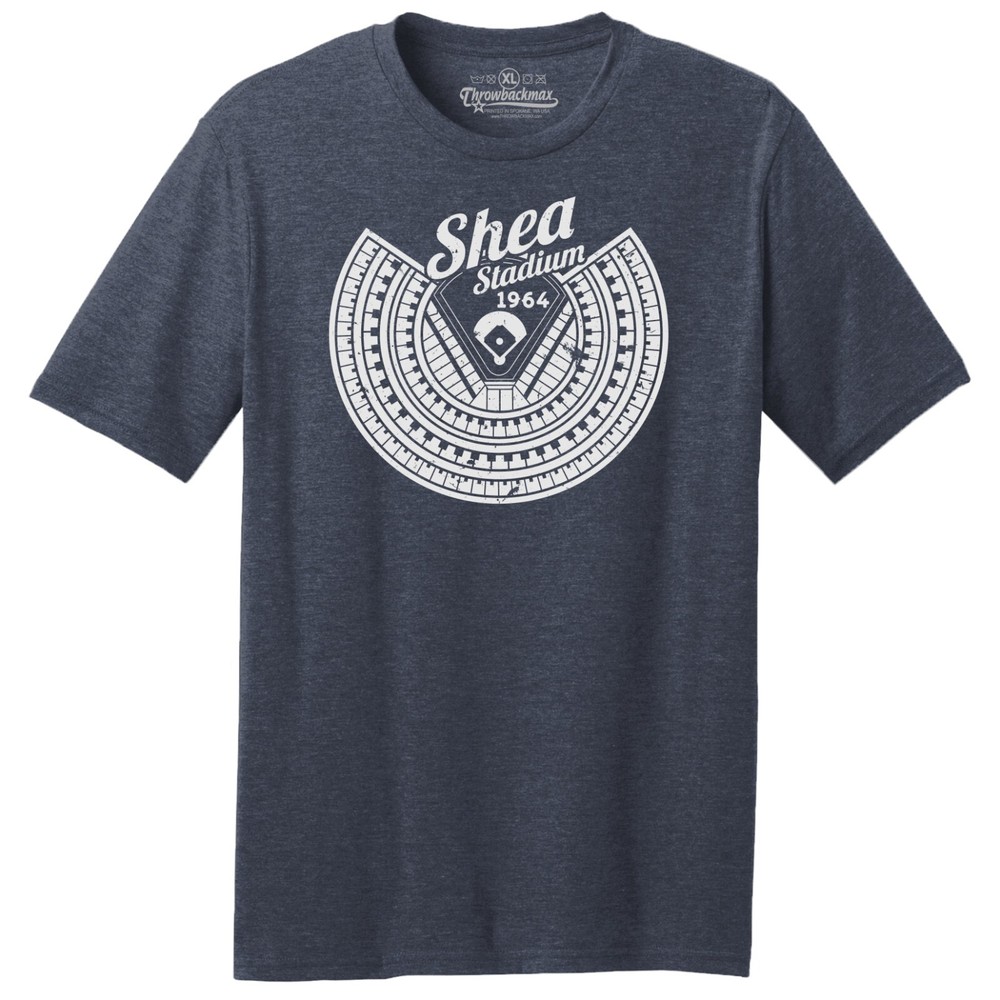 Shea Stadium “Blueprint” 1964 Tri-Blend Baseball Tri-Blend Tee Shirt