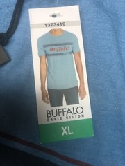 Buffalo David Bitton Mens Blue Graphic Tee T-Shirt Crew XL NWT