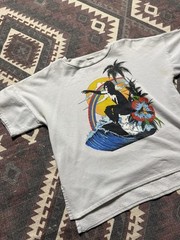 Rare 1970’s Surfer Graphic Short Sleeve Sweatshirt Size Large