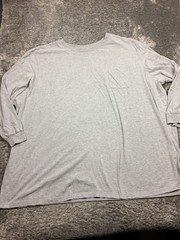 King Size Shirt Mens Size 7XL Big Gray Long Sleeve Cotton