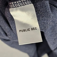 Public Rec T-Shirt Mens L Navy Go-To V-Neck Pima Cotton Tencel Stretch