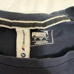 PUMA BMW M Motorsport Blue Graphic Print Crew Neck Short Sleeve T-Shirt Men L
