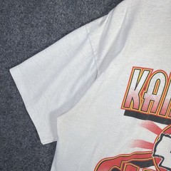 Vintage Kansas City Cheifs Shirt Mens XL White 90s Football NFL Faded Sports USA