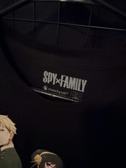 Spy x Family Graphic T-Shirt Black Size Medium Unisex