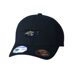 Flexfit Hats for Men & Women Police Helicopter Embroidery Dad Hat Baseball Cap