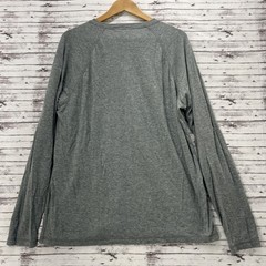 Faherty Henley Shirt Men’s XL Gray Heathered Cloud Cotton Casual Long Sleeve