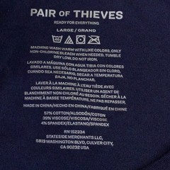 Pair of Thieves Mens Size Large Black Blue Short Sleeve T-Shirt 2 Pieces NWT