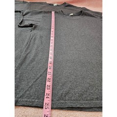 Lot of 4 Hanes Essential T-Shirts Size Small Gray Crew Neck