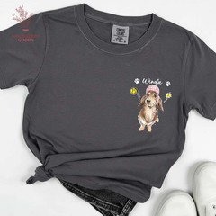 Custom Pet Photo Portrait Comfort Tee Personalized Dog Cat Picture Shirt
