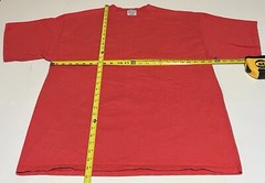 Vintage Pluma T Shirt Men’s XL Heavy Weight Cotton Boxy Coral Made In USA