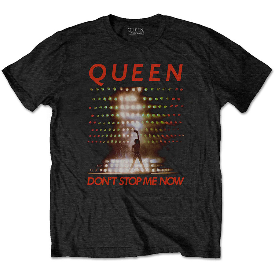 Queen-Freddie Mercury-Don’t Stop Me Now-Black T-shirt