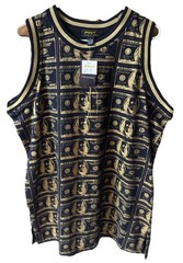 PWT classic And Cool Men’s Top Dollar Bill Print Size M Mettalic Gold And black