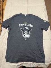 NWOT Austin Gamblers PBR Teams Gray T-Shirt L