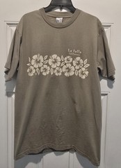 Vintage La Jolla California Nature Art Shirt 90’s Wrap Around Olive Large USA