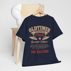 60th Birthday Gift for Men – Personalized Vintage Car T-Shirt – Year of Manufact