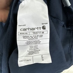 Carhartt Medium Loose Fit T Shirt Men’s Blue Fish Graphic Logo Fishing Work Wear