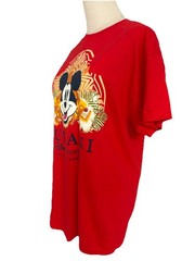 Disney AULANI Resort & Spa ALOHA Hawaii Mickey Mouse Medium Red T-shirt Men’s