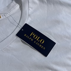 Polo Ralph Lauren White Short Sleeve Logo Jersey Tee Shirt Men’s 5XLT 5XL TALL