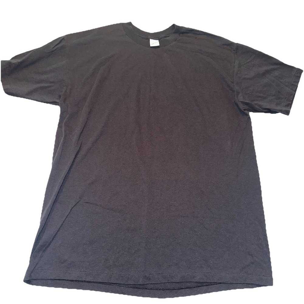 SINGLE STITCH DUKE ATHLETIC Mens 2XL Black Blank Tshirt (Modern XL) USA 80s 90’s