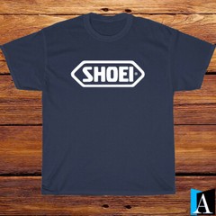 Shirt SHOEI Helmet Premium Helmet Logo Black/White/Grey/Navy T-Shirt Size S-3XL