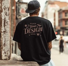 Customised Photo and Text T-Shirt, Custom Left chest & Back t shirt, Custom Tee